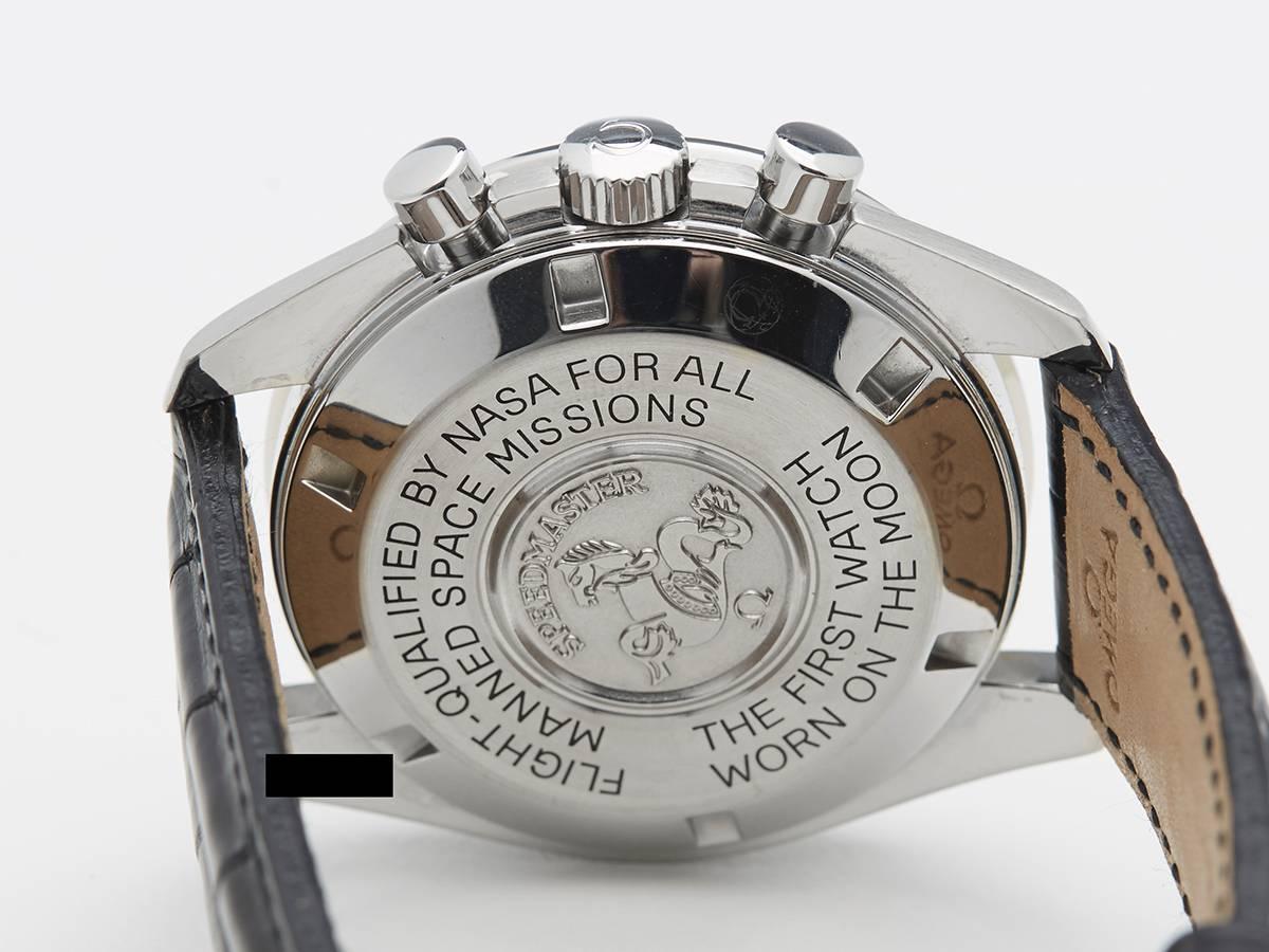 Omega Stainless Steel Speedmaster chronograph Mechanical Wind Wristwatch 1