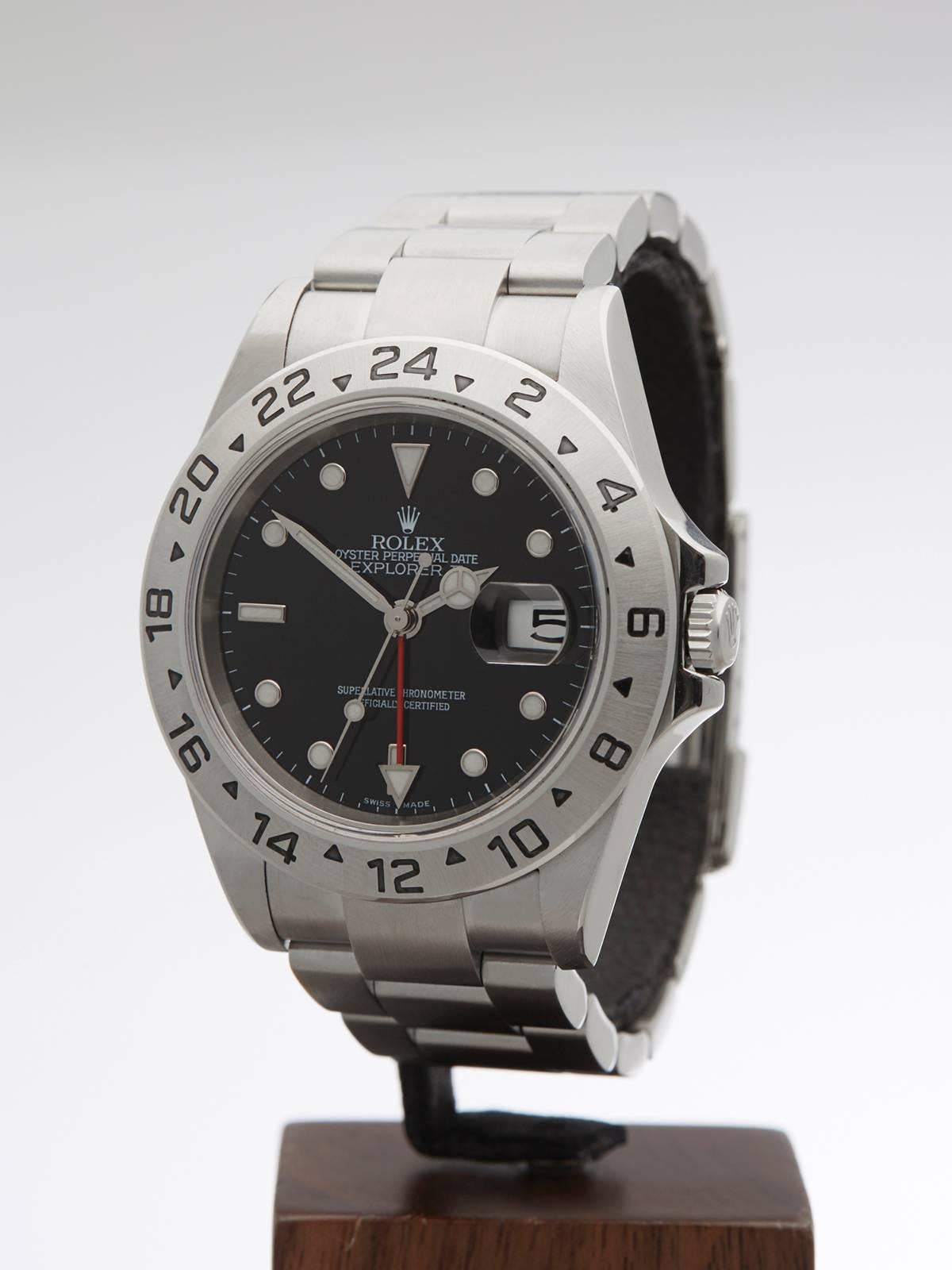 Men's Rolex Stainless Steel Explorer II Automatic Wristwatch Ref 16570 