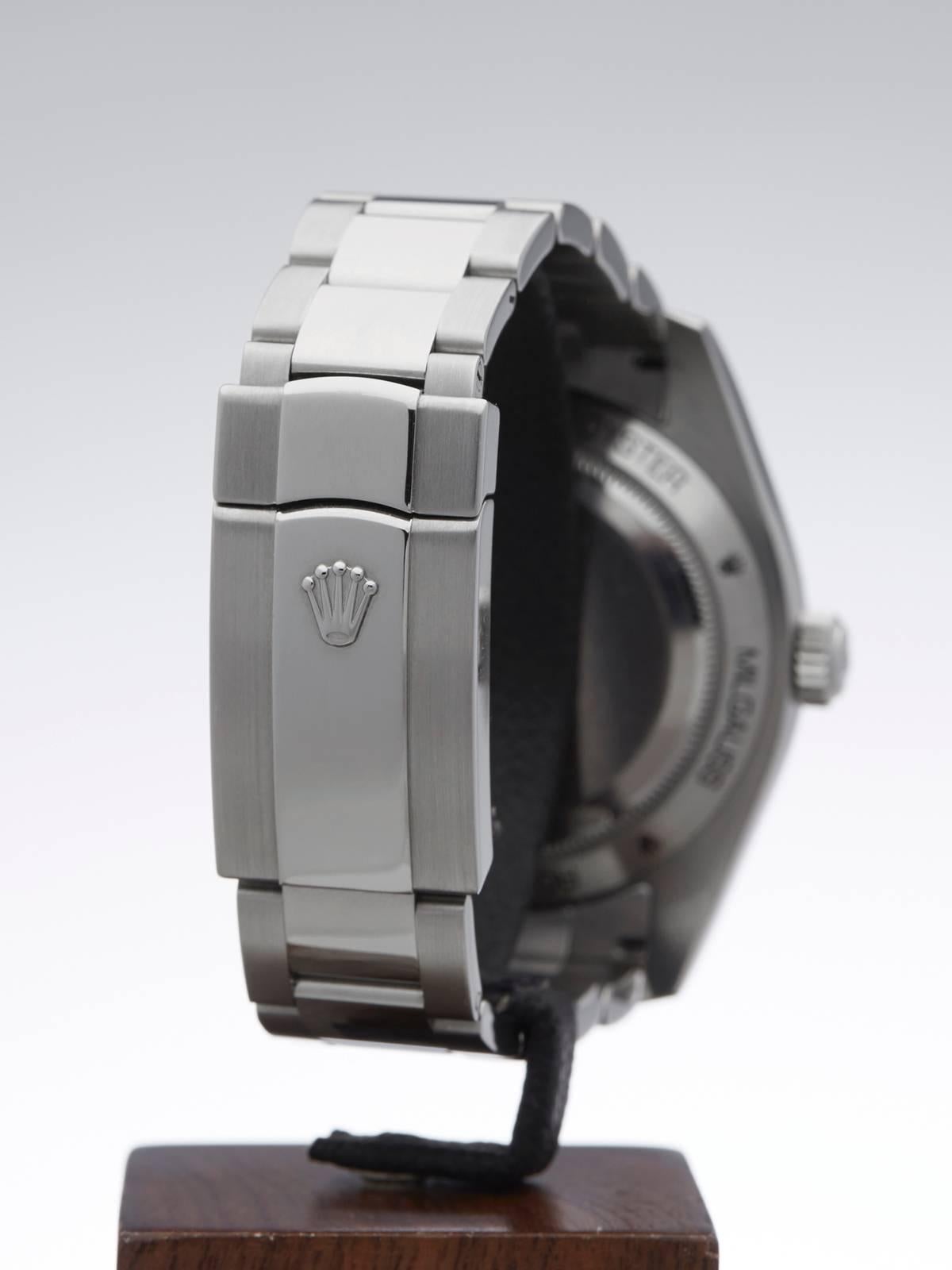 Rolex Milgauss Green Glass Automatic Wristwatch 4