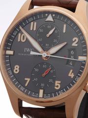 IWC Rose Gold Pilot's Chronograph Spitfire Automatic Wristwatch