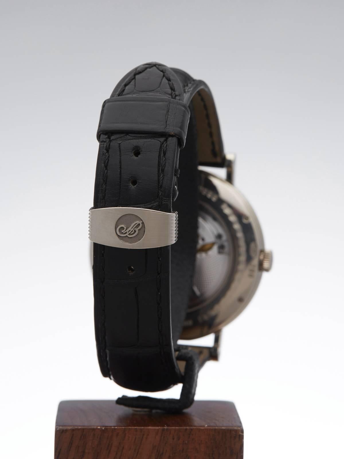 Breguet White Gold Classique retrograde seconds Automatic Wristwatch 3