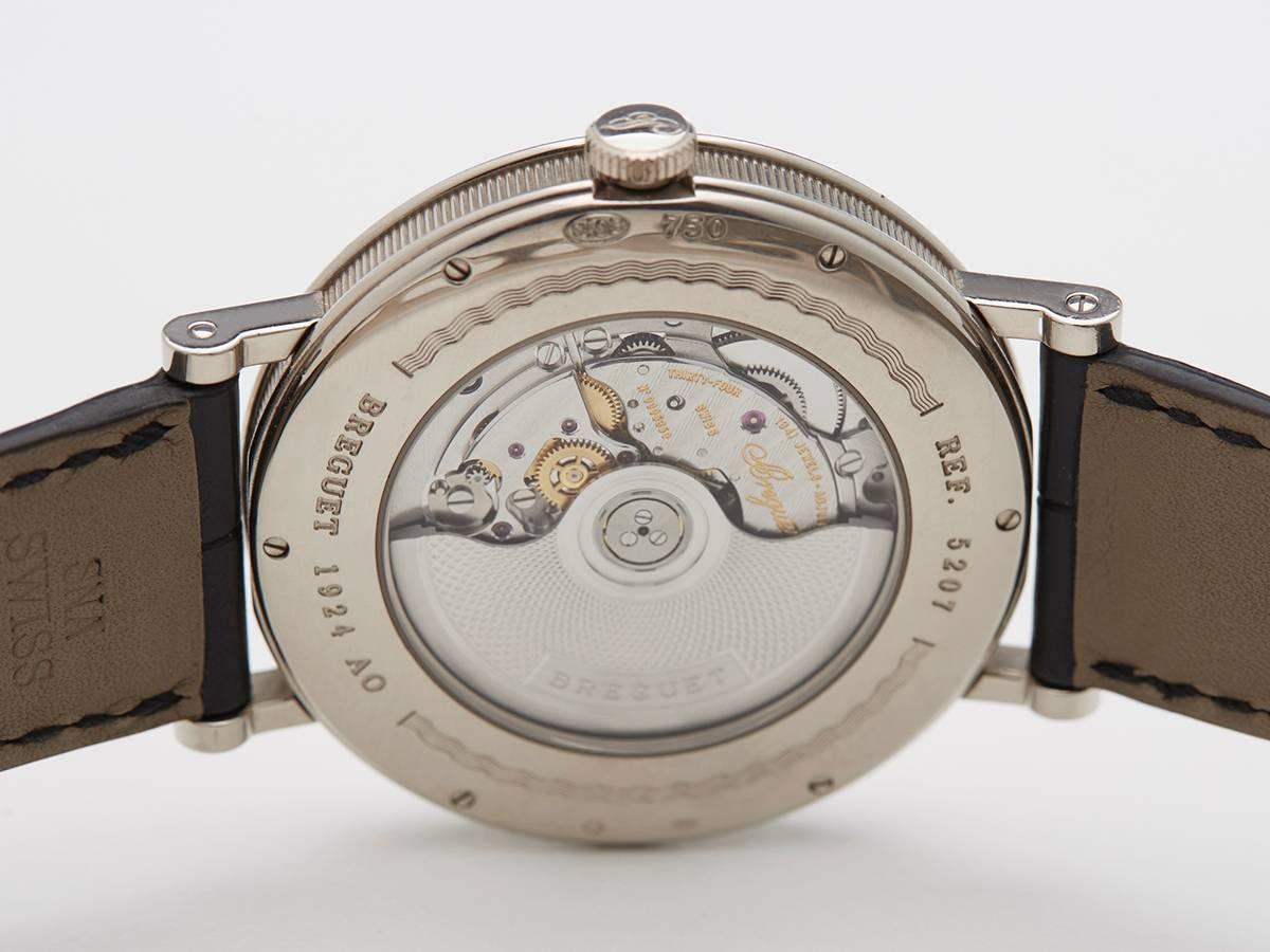 Breguet White Gold Classique retrograde seconds Automatic Wristwatch 4