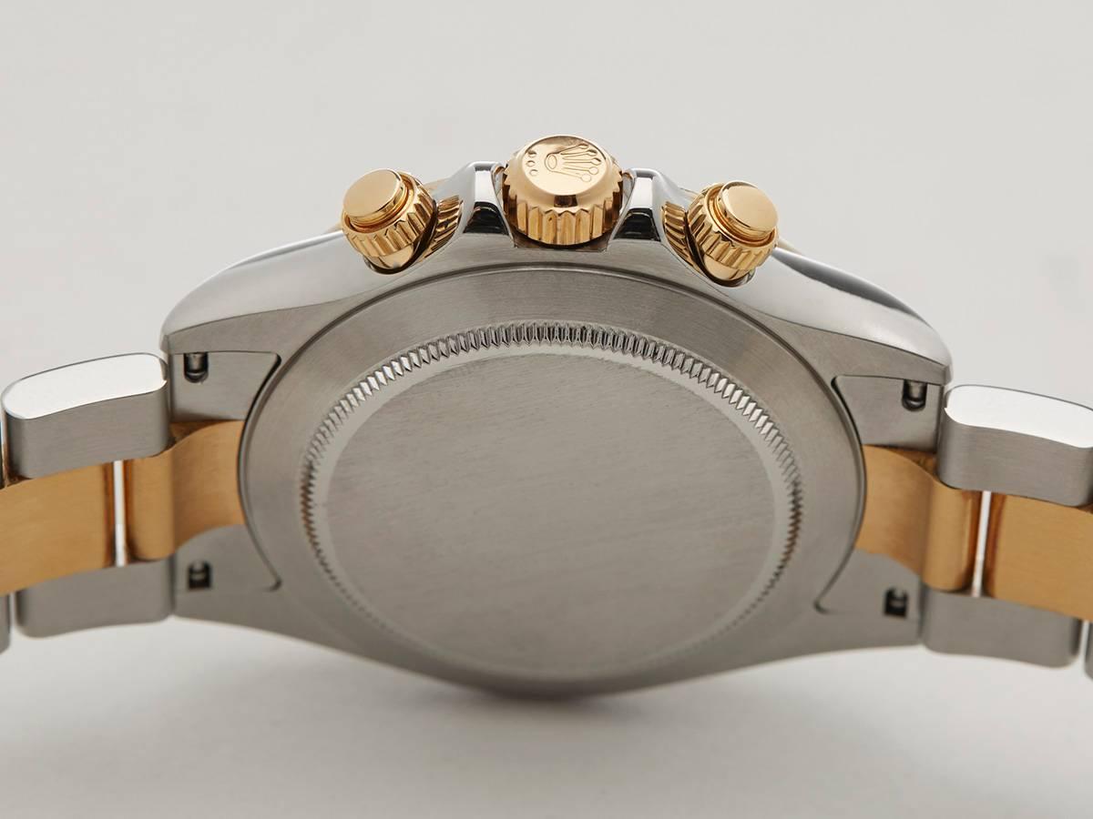 Rolex Yellow Gold Stainless Steel Daytona Automatic Wristwatch Ref 116523  4