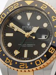 Rolex Yellow Gold Stainless Steel GMT-Master II Automatic Wristwatch
