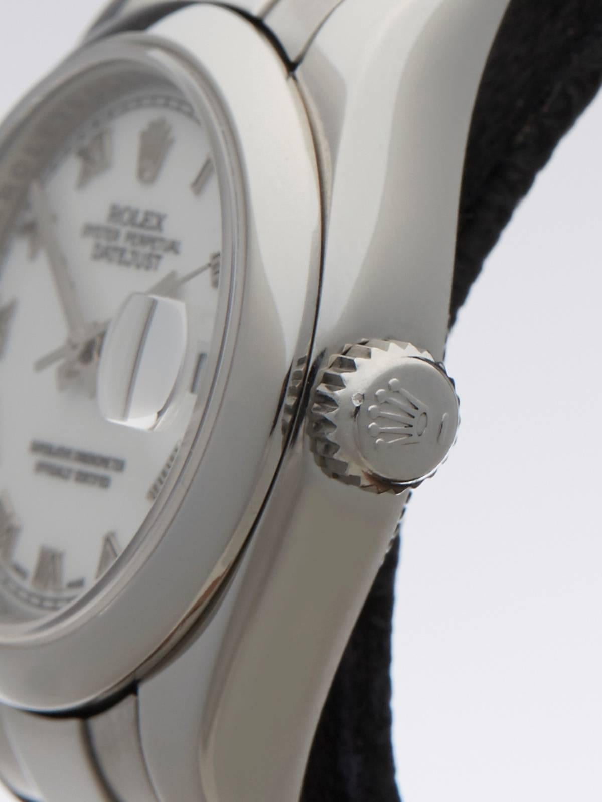 Women's Rolex ladies Stainless Steel Oyster Datejust Automatic Wristwatch Ref 179160 