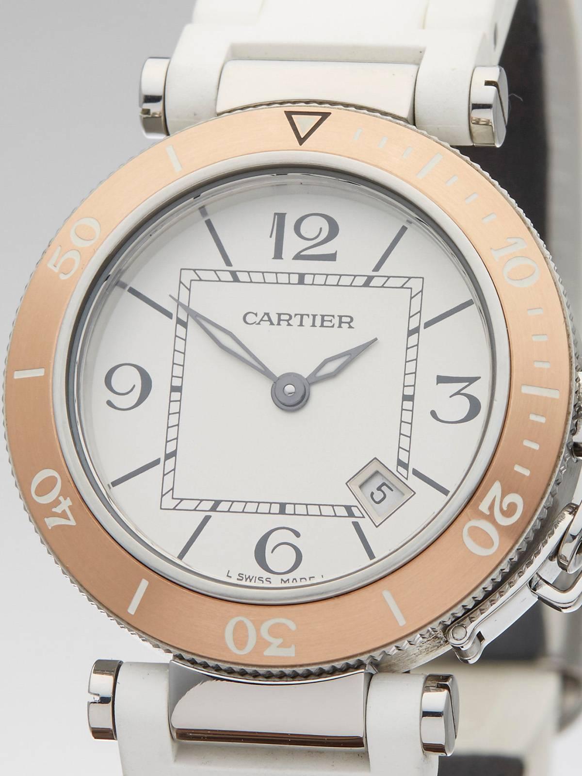 Cartier ladies Miss Pasha seatimer Quartz Wristwatch Ref 3025  In New Condition In Bishop's Stortford, Hertfordshire