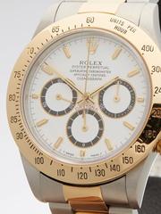 Rolex Yellow Gold Stainless Steel Daytona Inverted "6" Automatic Wristwatch