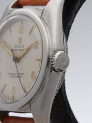 Rolex Stainless Steel Bubble Back Wristwatch