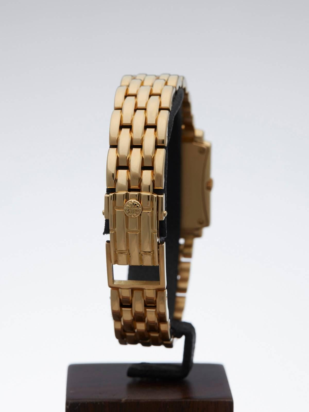 Patek Philippe ladies Yellow Gold Gondolo Quartz Wristwatch Ref 4824/1J 3