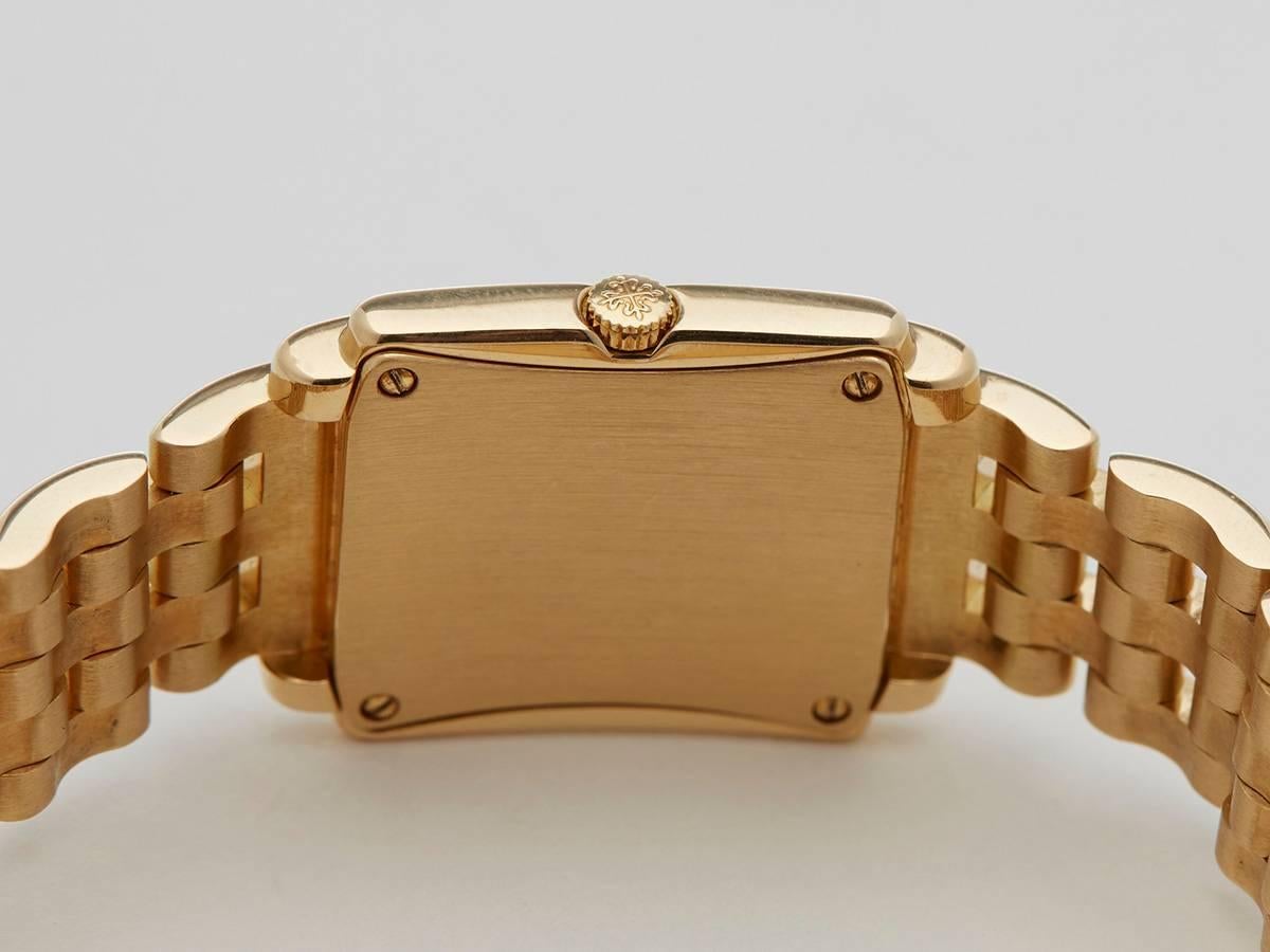 Patek Philippe ladies Yellow Gold Gondolo Quartz Wristwatch Ref 4824/1J 4