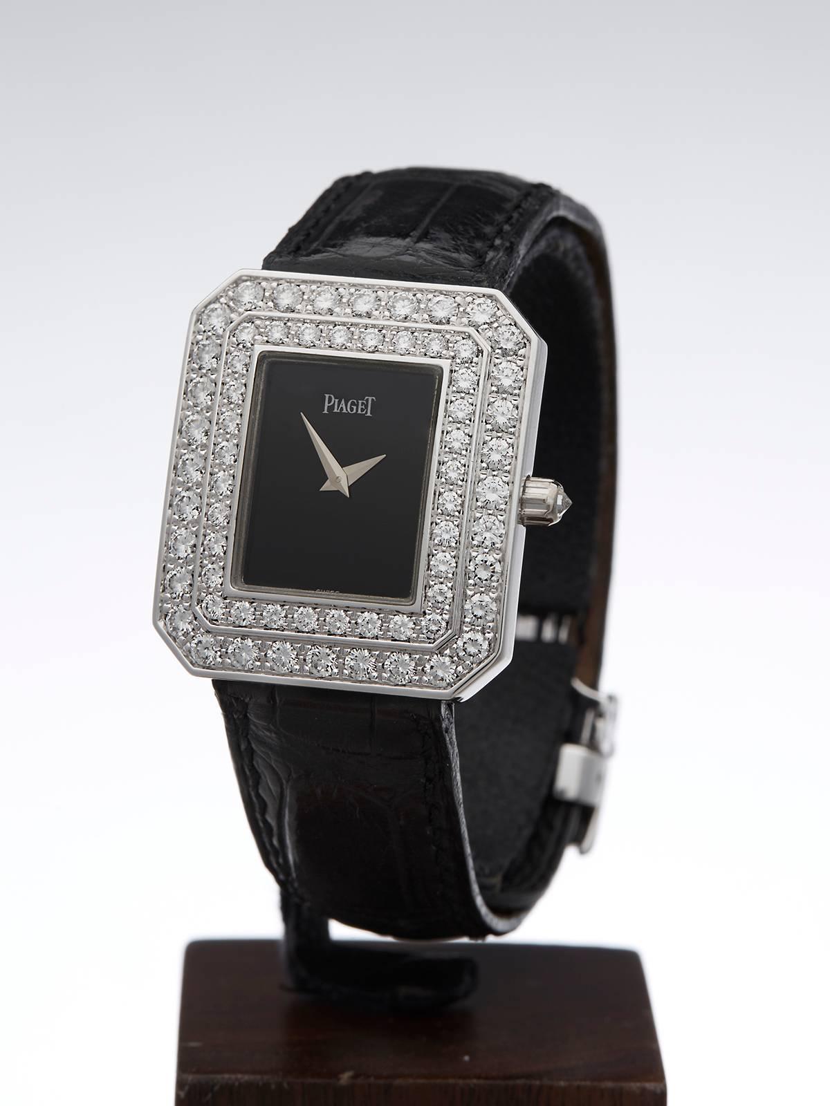Women's  Piaget Ladies White Gold diamonds LimeLight Original Quartz Wristwatch  