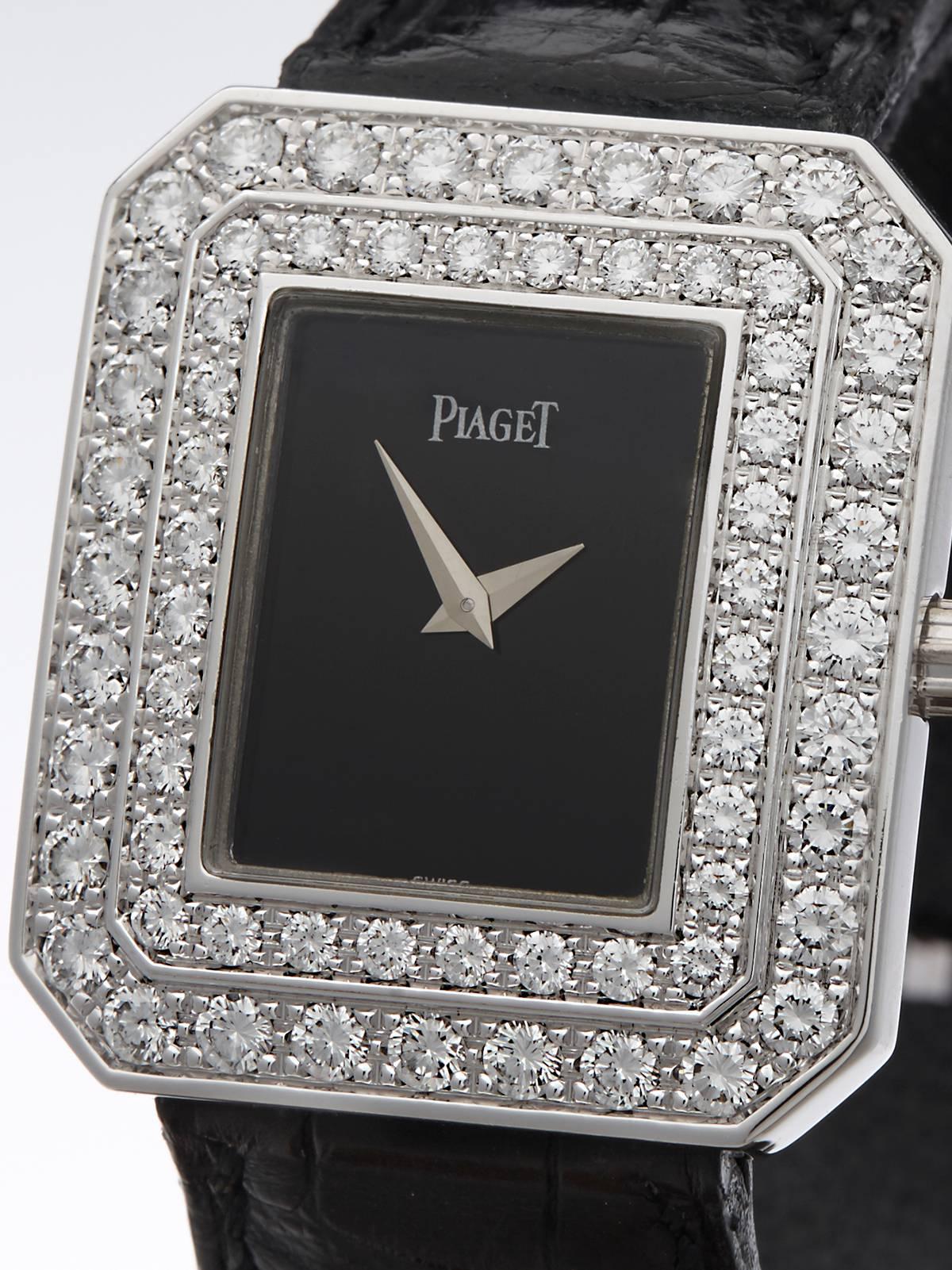  Piaget Ladies White Gold diamonds LimeLight Original Quartz Wristwatch   In New Condition In Bishop's Stortford, Hertfordshire