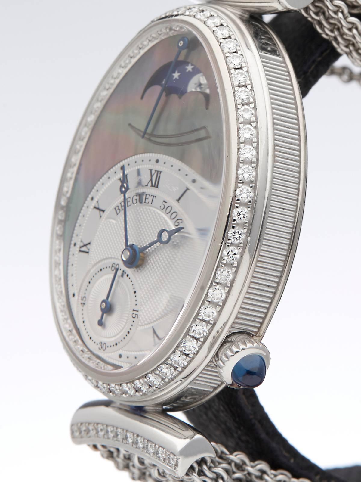 Women's Breguet Ladies Reine de Naples Moon Phase Power Reserve Automatic Wristwatch