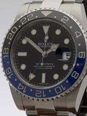 Rolex Stainless Steel GMT-Master II Day-Night Batman Automatic Wristwatch