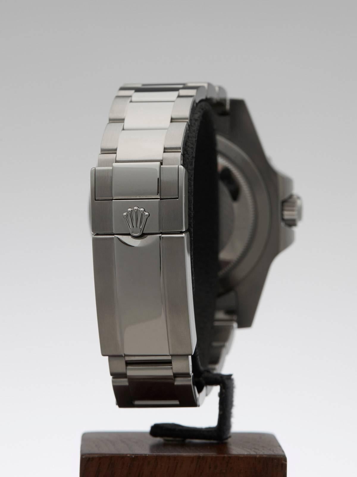 Rolex Stainless Steel GMT-Master II Day-Night Batman Automatic Wristwatch 4