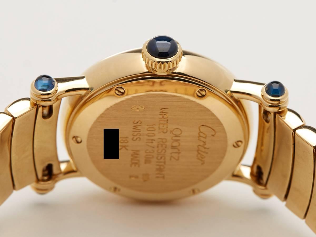 Cartier Ladies Yellow Gold Diablo 1440 Quartz Wristwatch Ref W3310 4