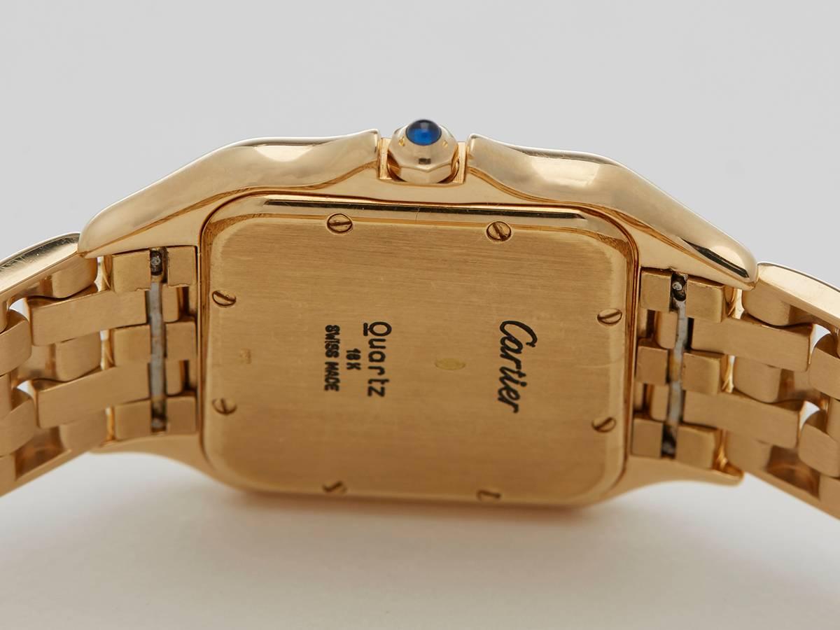 Cartier Ladies Yellow Gold Panthere Quartz Wristwatch Ref W25014B9  4