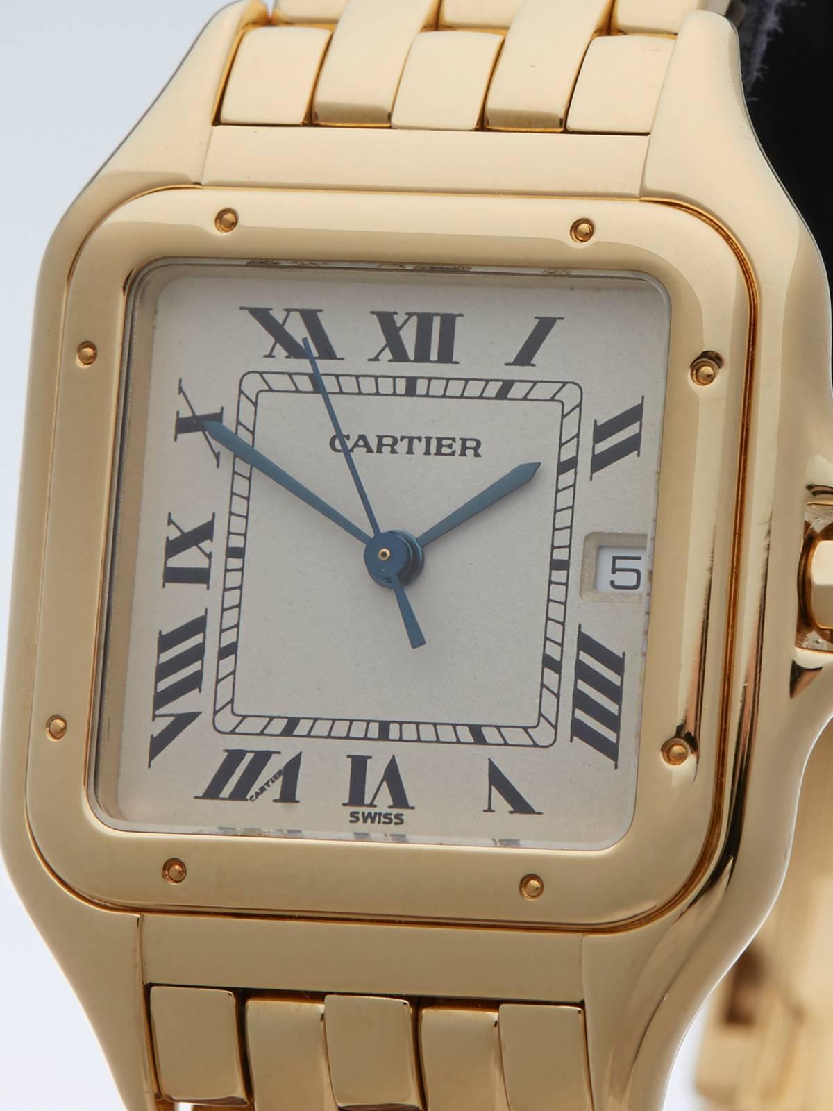 Women's Cartier Ladies Yellow Gold Panthere Quartz Wristwatch Ref W25014B9 