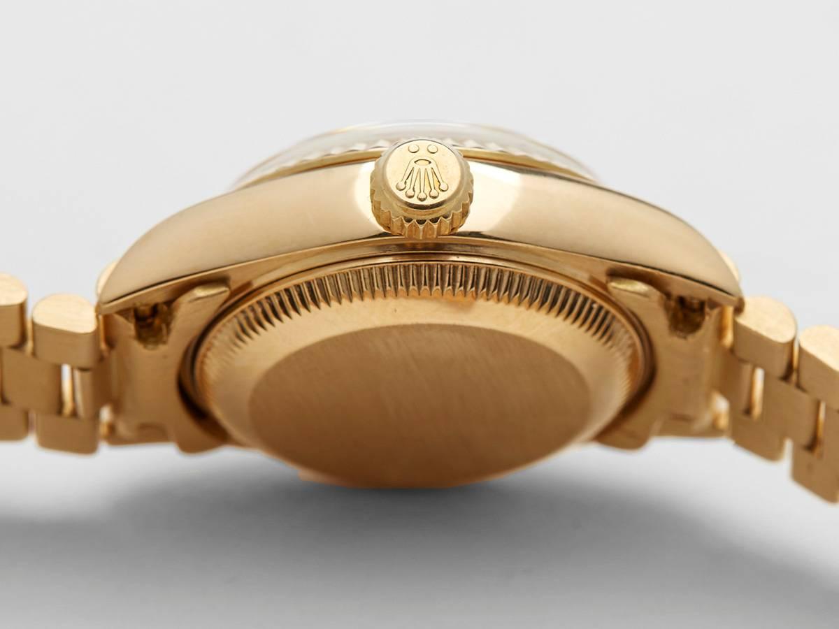 Rolex Ladies Yellow Gold Datejust Automatic Wristwatch 79178 4