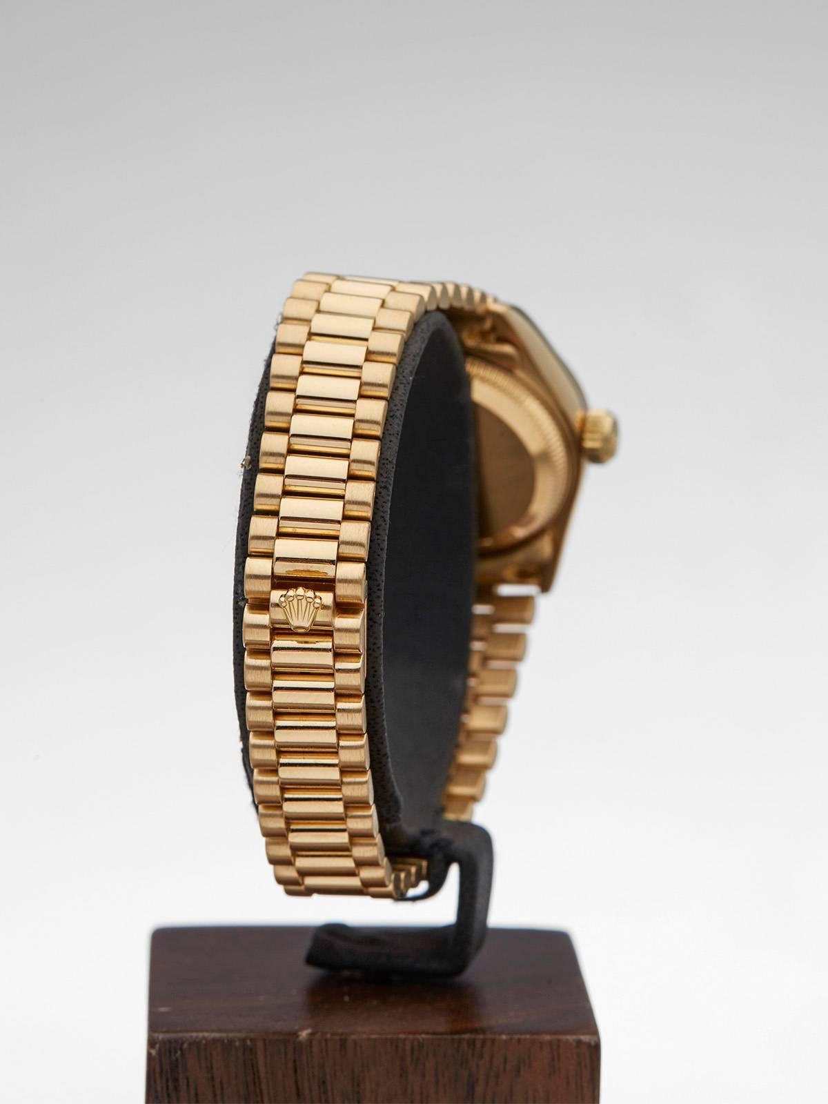 Rolex Ladies Yellow Gold Datejust Automatic Wristwatch 79178 3