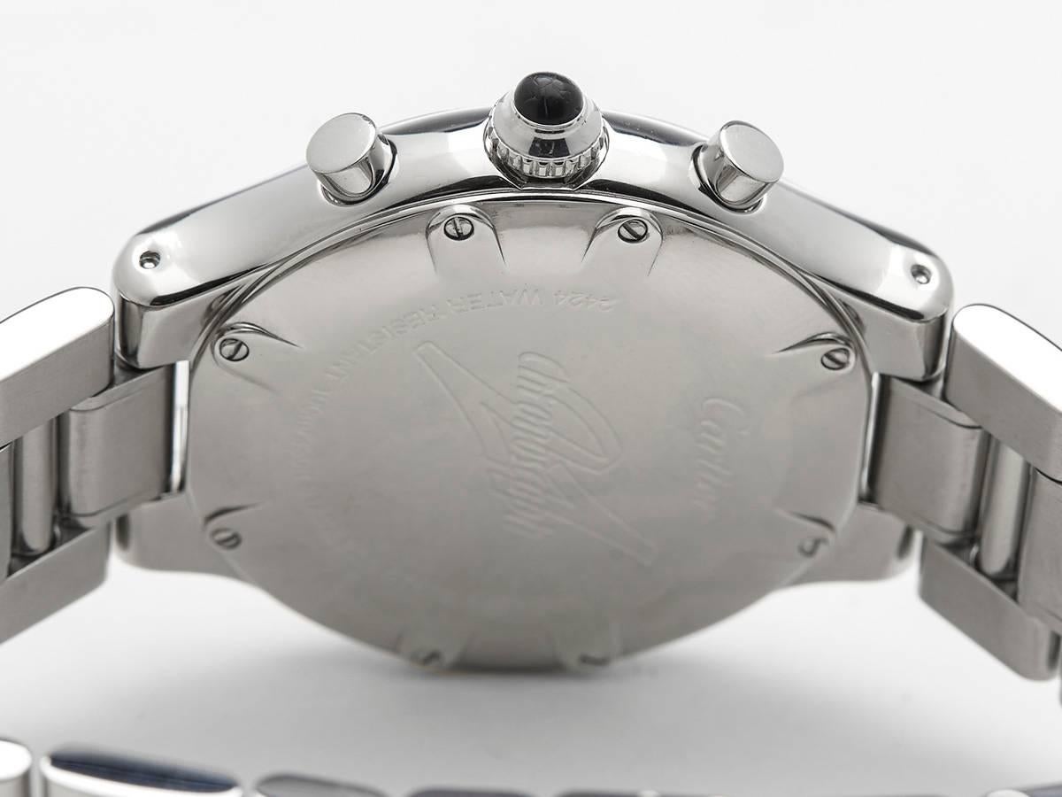 Cartier Must de Cartier Stainless Steel Chronoscaph Quartz Wristwatch 4