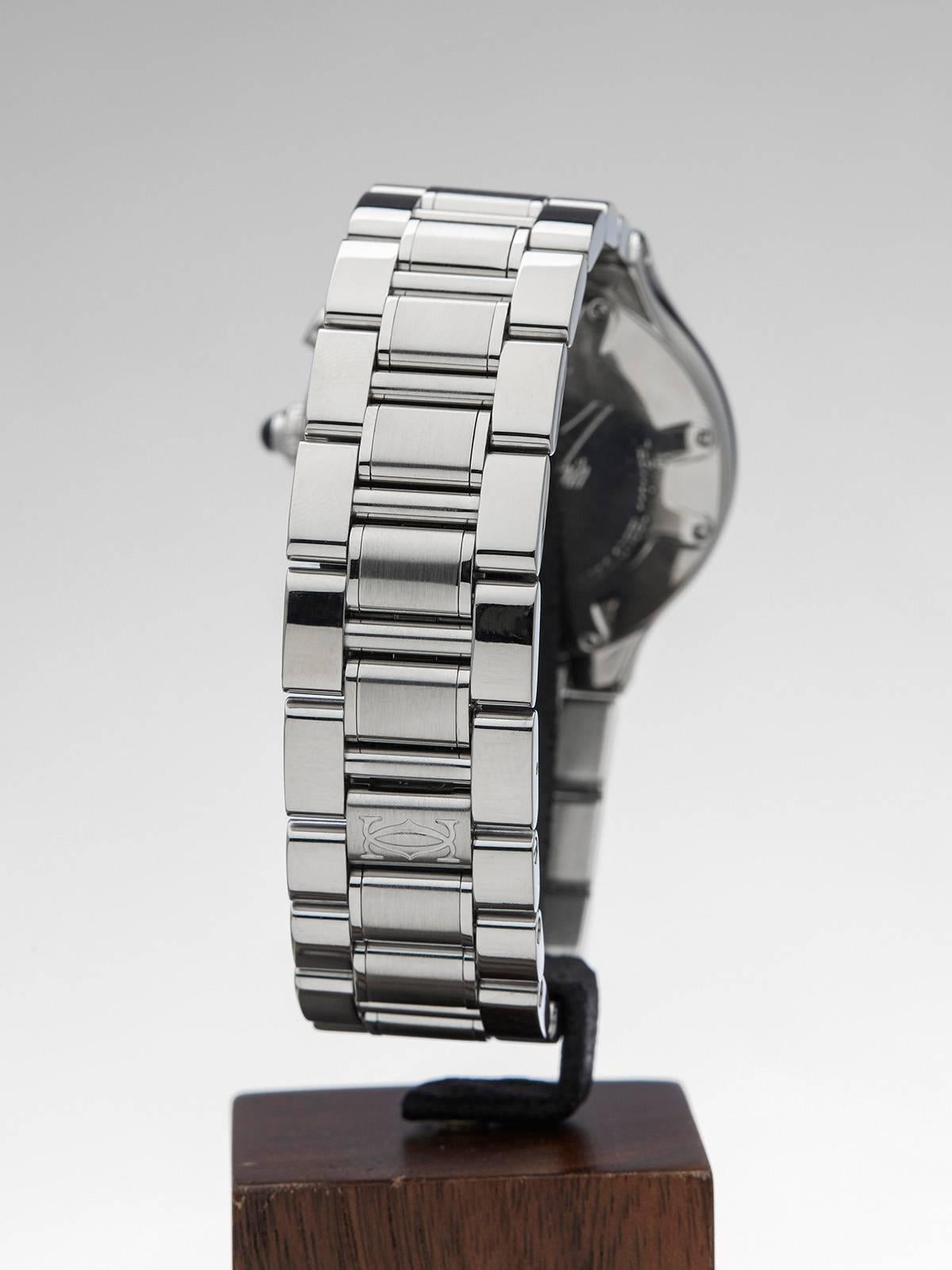 Cartier Must de Cartier Stainless Steel Chronoscaph Quartz Wristwatch 1