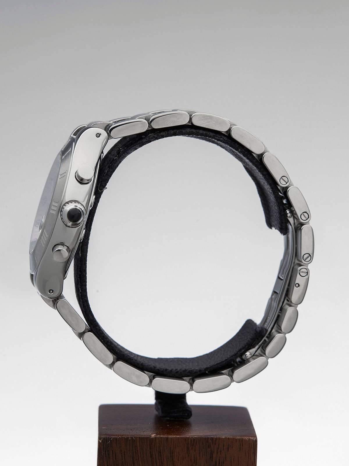 Cartier Must de Cartier Stainless Steel Chronoscaph Quartz Wristwatch 2