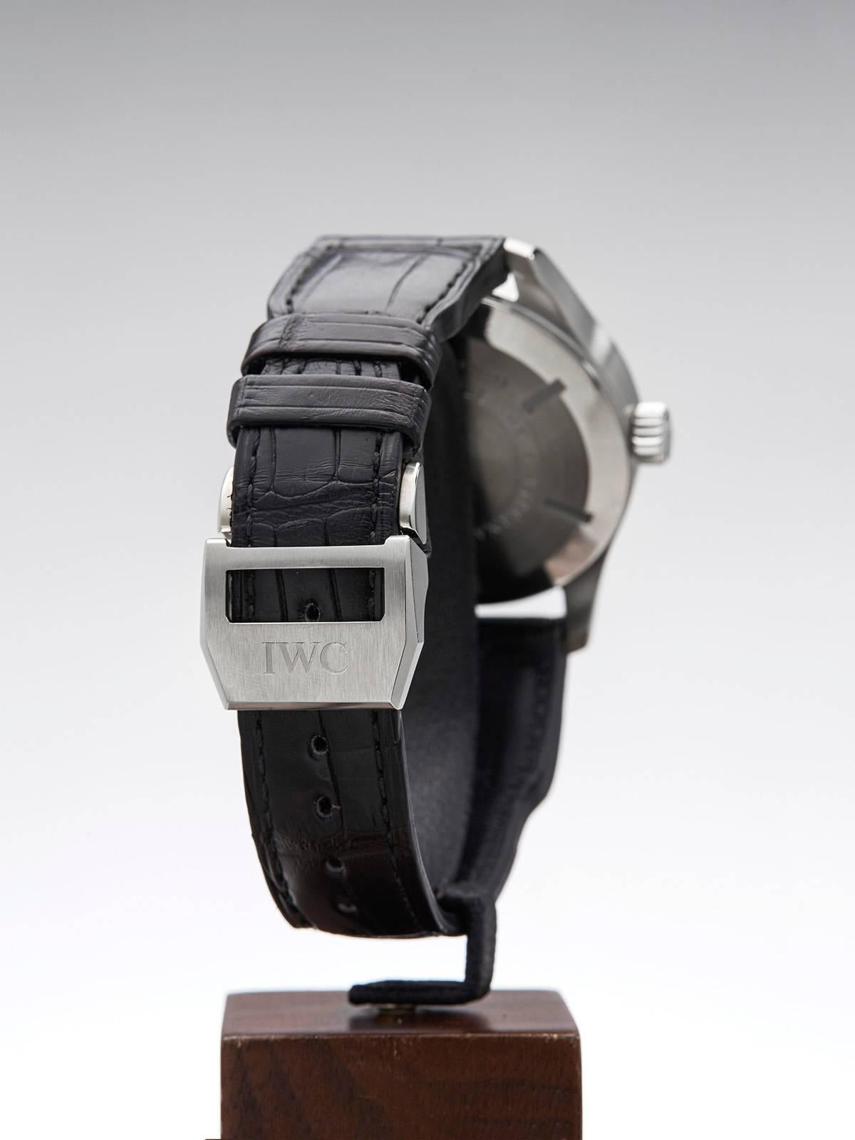 IWC Stainless Steel Pilot's WorldTimer Automatic Wristwatch 1