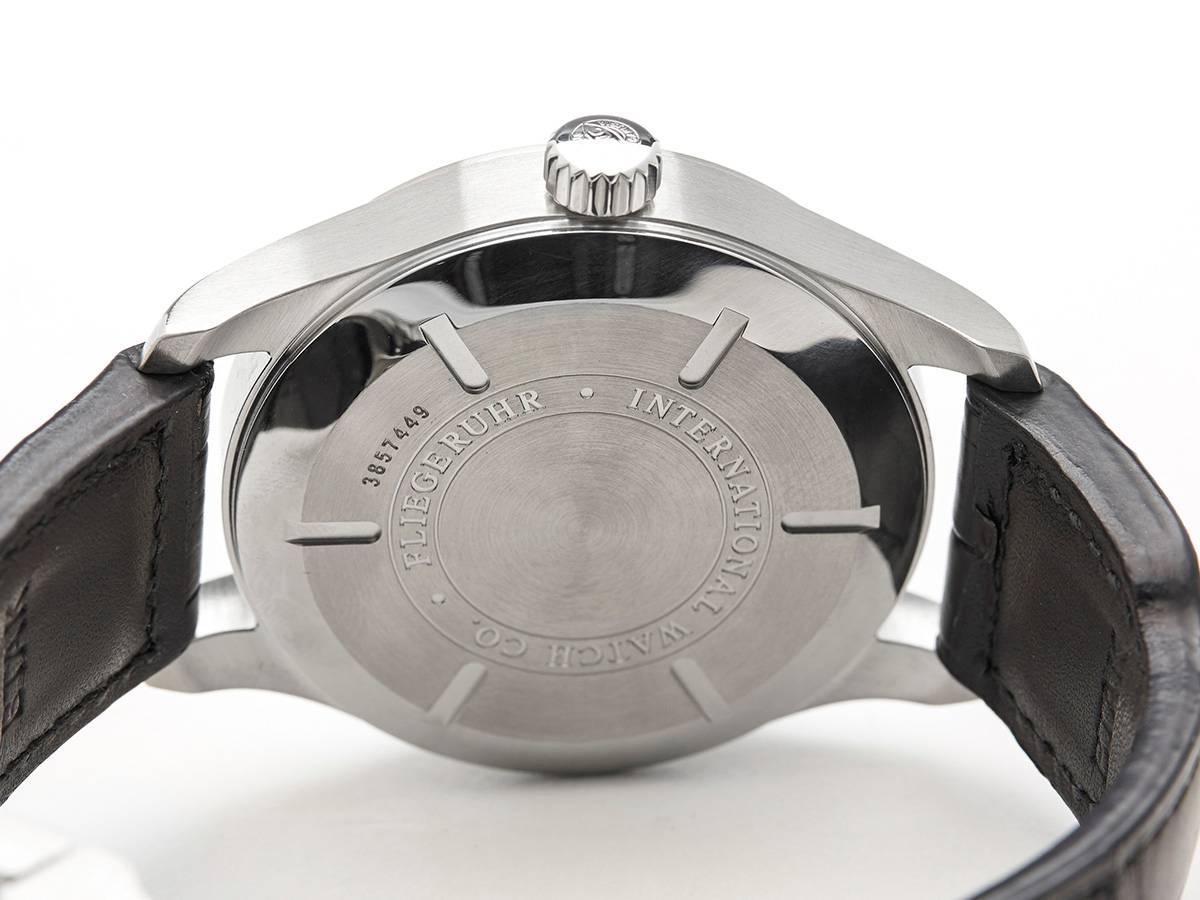 IWC Stainless Steel Pilot's WorldTimer Automatic Wristwatch 4