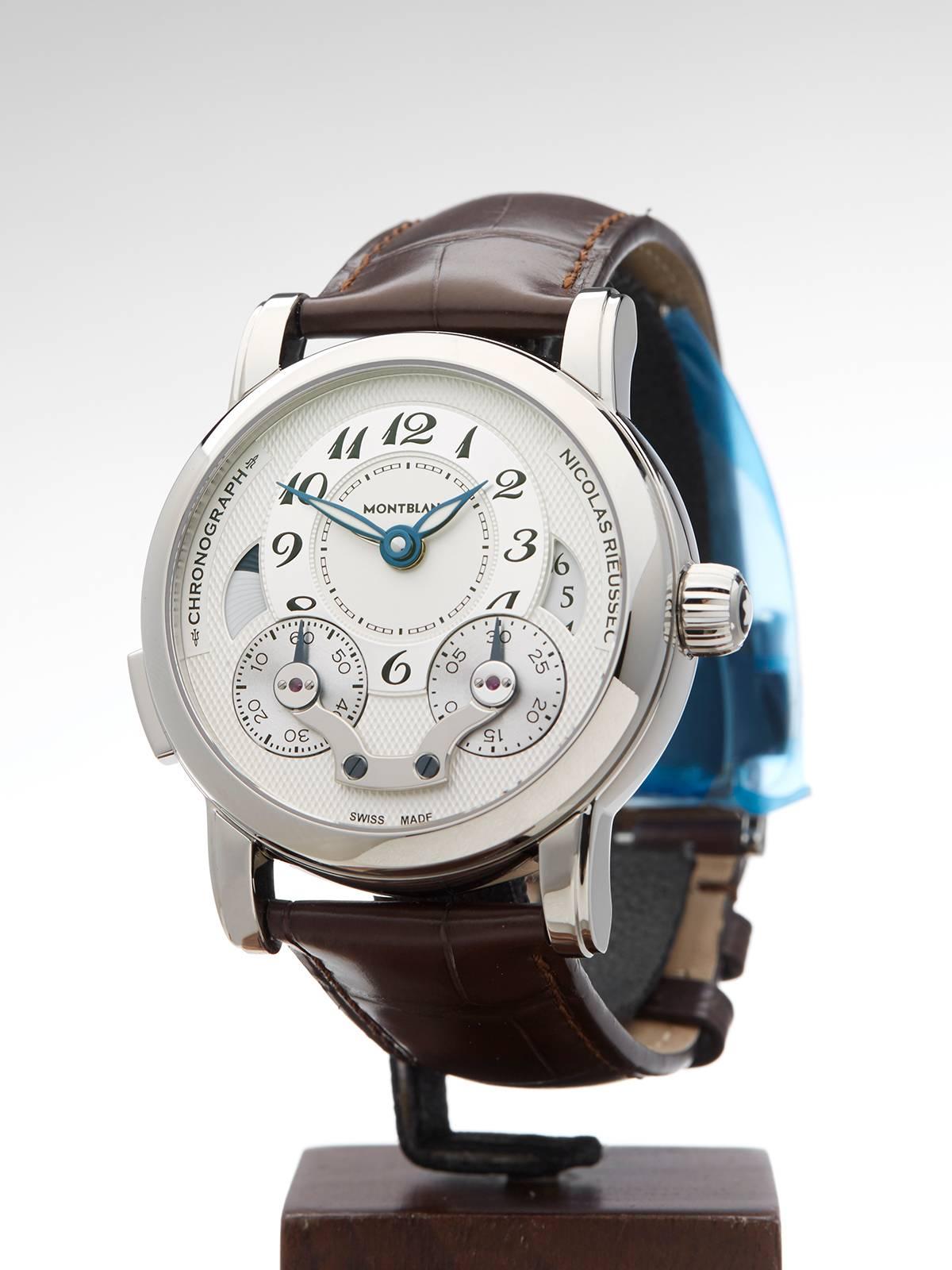 Men's Montblanc Nicolas Rieussec GMT chronograph Automatic Wristwatch 106487