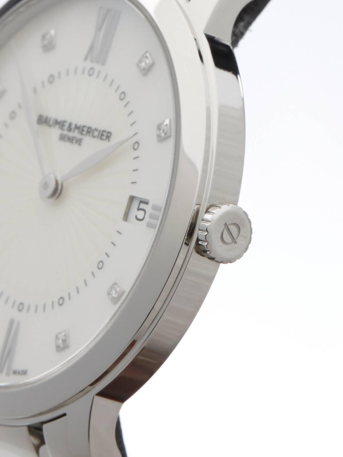 Women's Baume & Mercier Ladies Stainless Steel Classima Automatic Wristwatch 