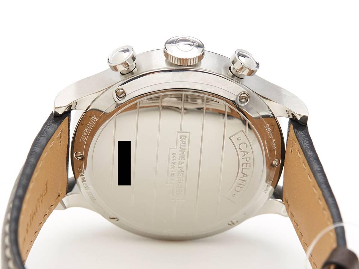 Baume & Mercier Stainless Steel Capeland Automatic Wristwatch 4