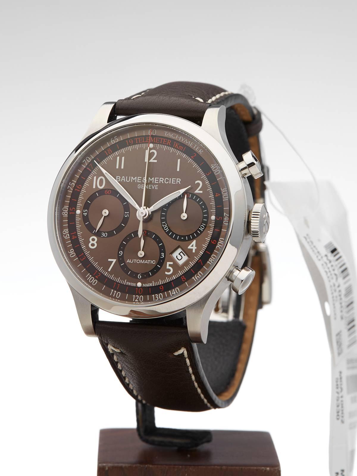 Men's Baume & Mercier Stainless Steel Capeland Automatic Wristwatch