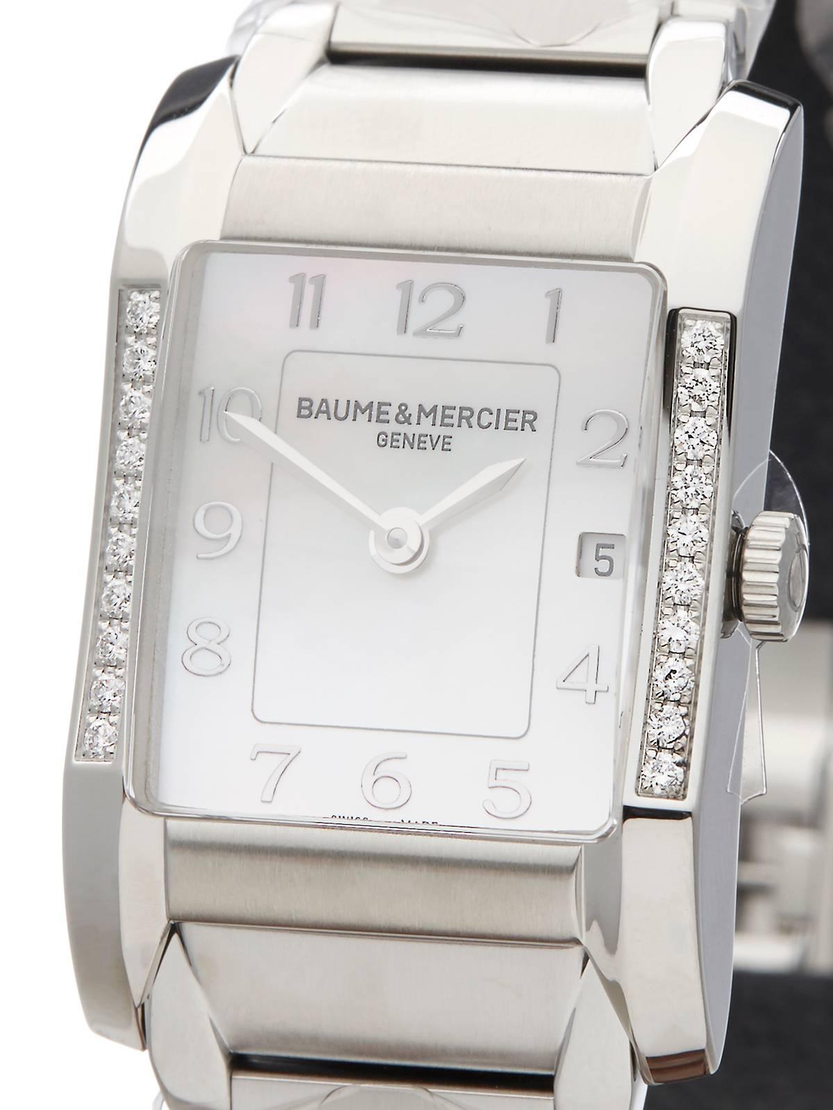 Women's Baume & Mercier Hampton ladies Stainless steel Quartz Wristwatch Ref W3429