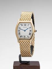 Cartier Paris Ladies Yellow Gold Tortue Mechanical Wristwatch