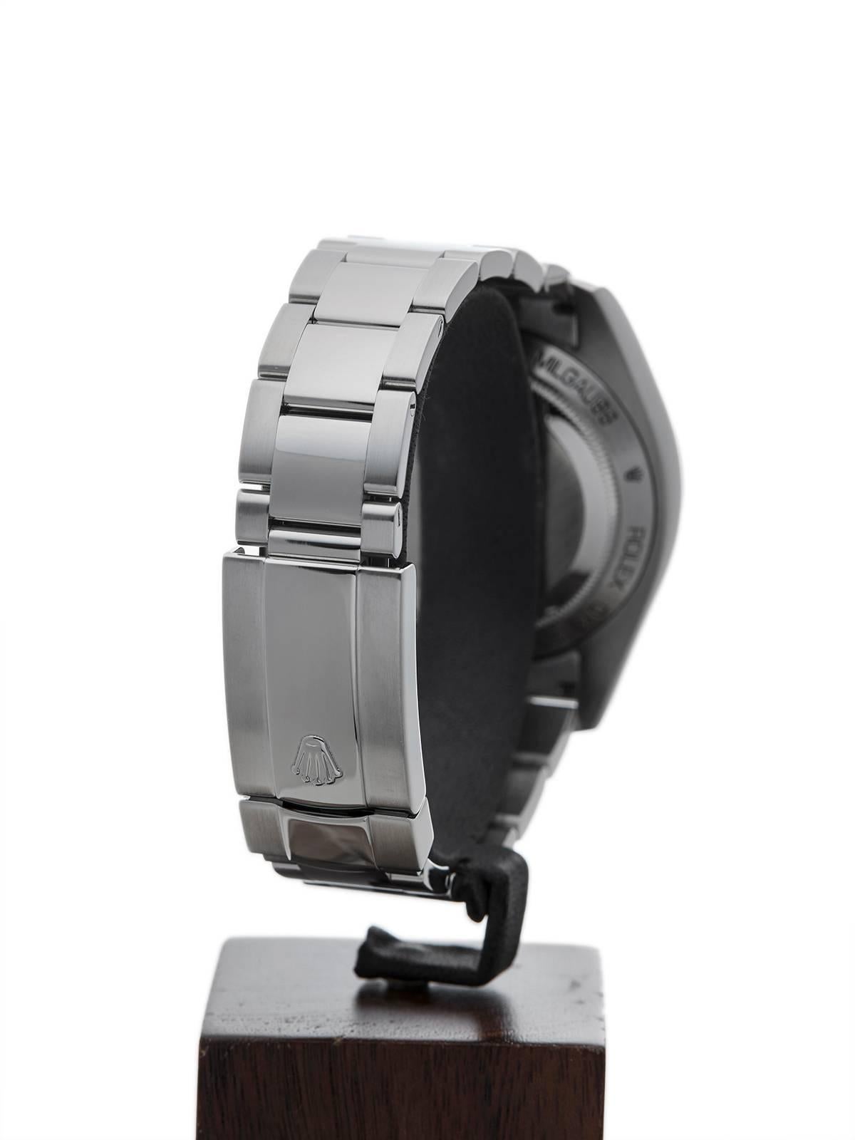  Rolex Stainless Steel Milgauss Automatic Wristwatch 3