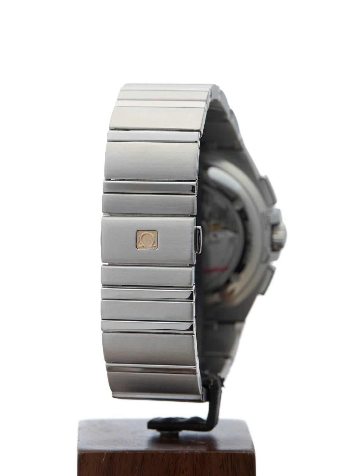 Omega Stainless Steel Constellation Double Eagle Automatic Wristwatch 4