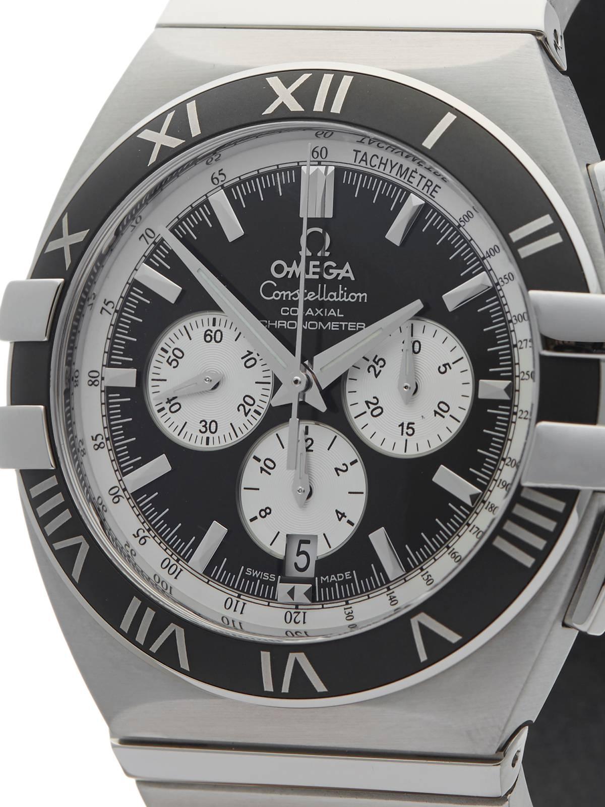 Omega Stainless Steel Constellation Double Eagle Automatic Wristwatch In Excellent Condition In Bishop's Stortford, Hertfordshire
