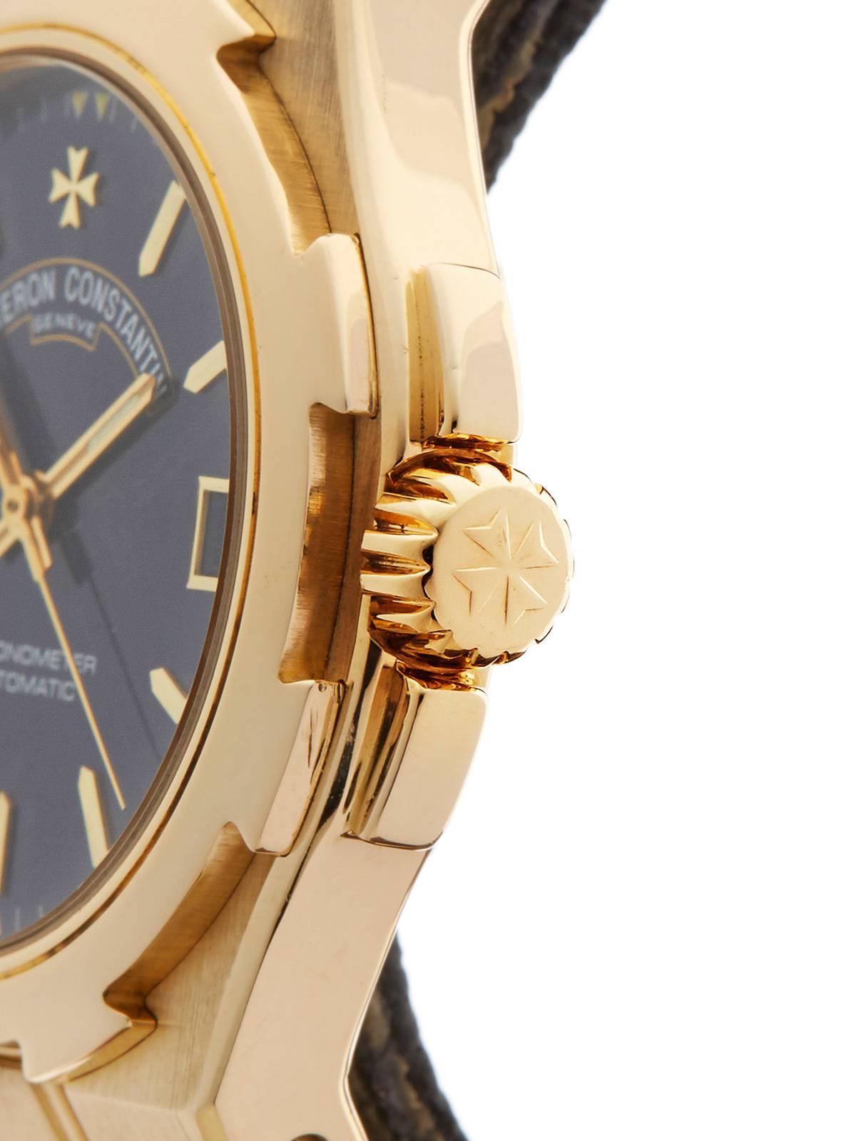 Men's  Vacheron Constantin Yellow Gold Overseas Automatic Wristwatch 