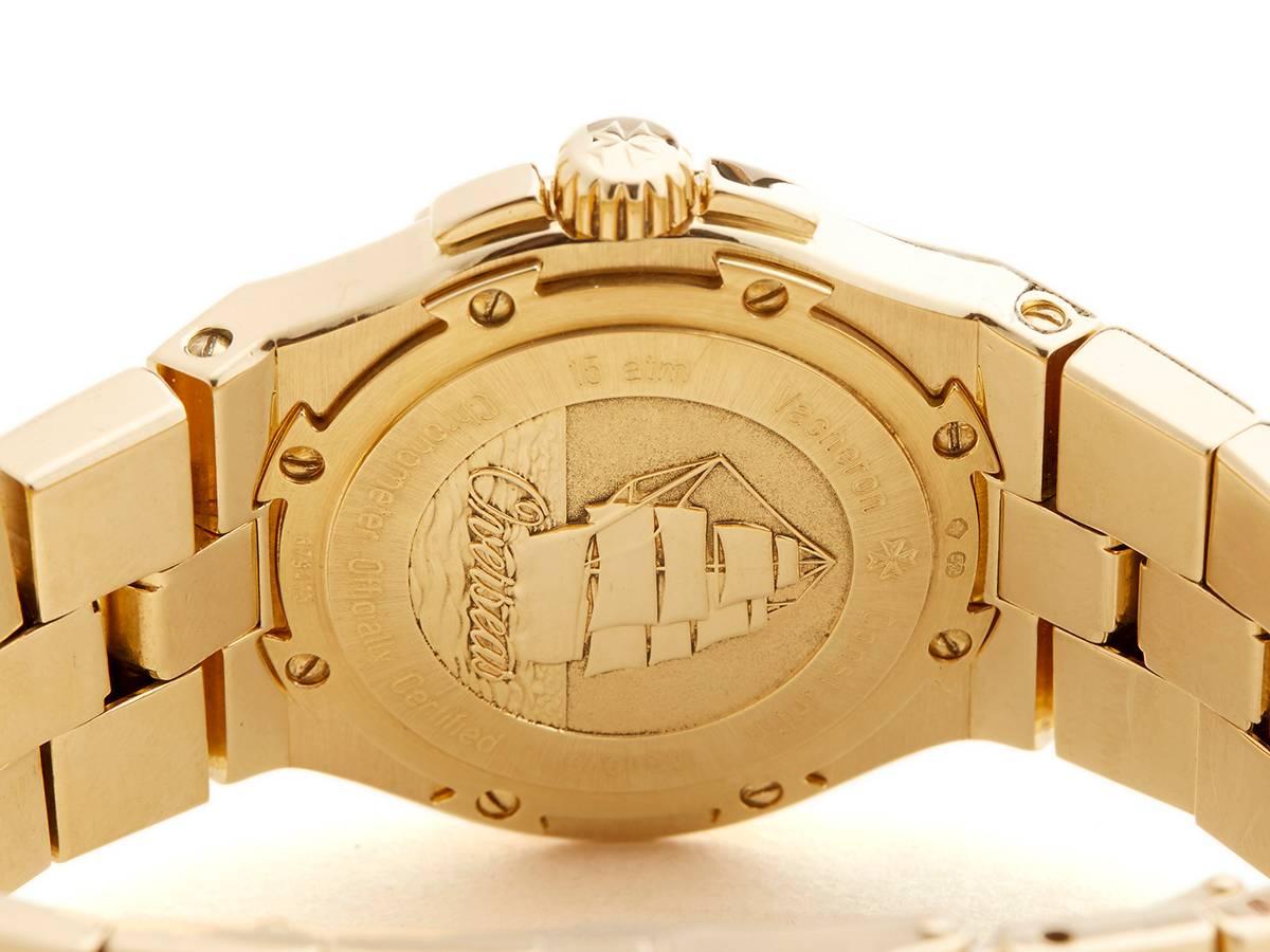  Vacheron Constantin Yellow Gold Overseas Automatic Wristwatch  4