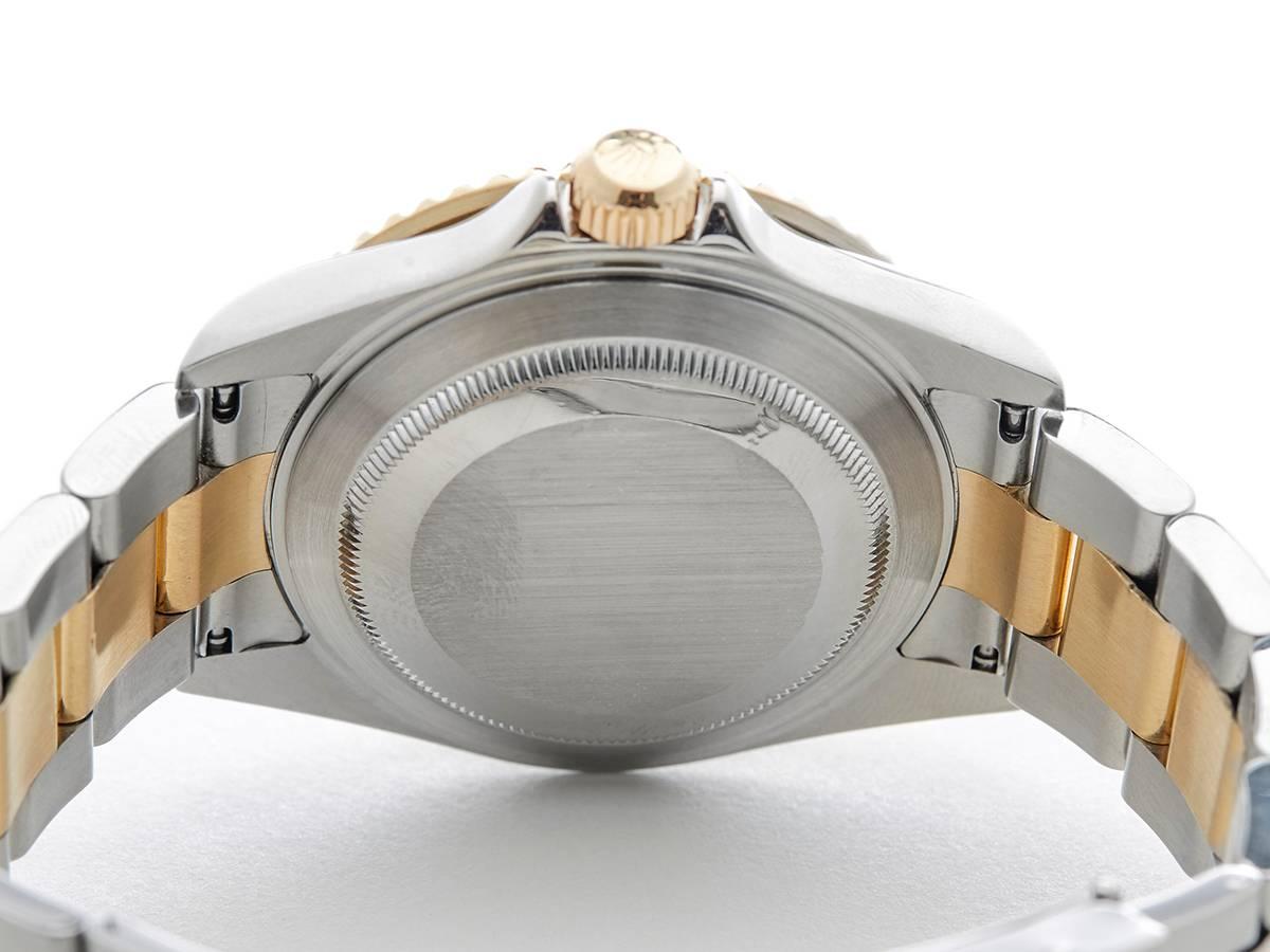  Rolex Yellow Gold Stainless Steel Submariner Sun Burst Automatic Wristwatch  4