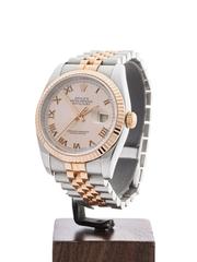 Rolex Rose Gold Stainless Steel Datejust Automatic Wristwatch 116231 2006