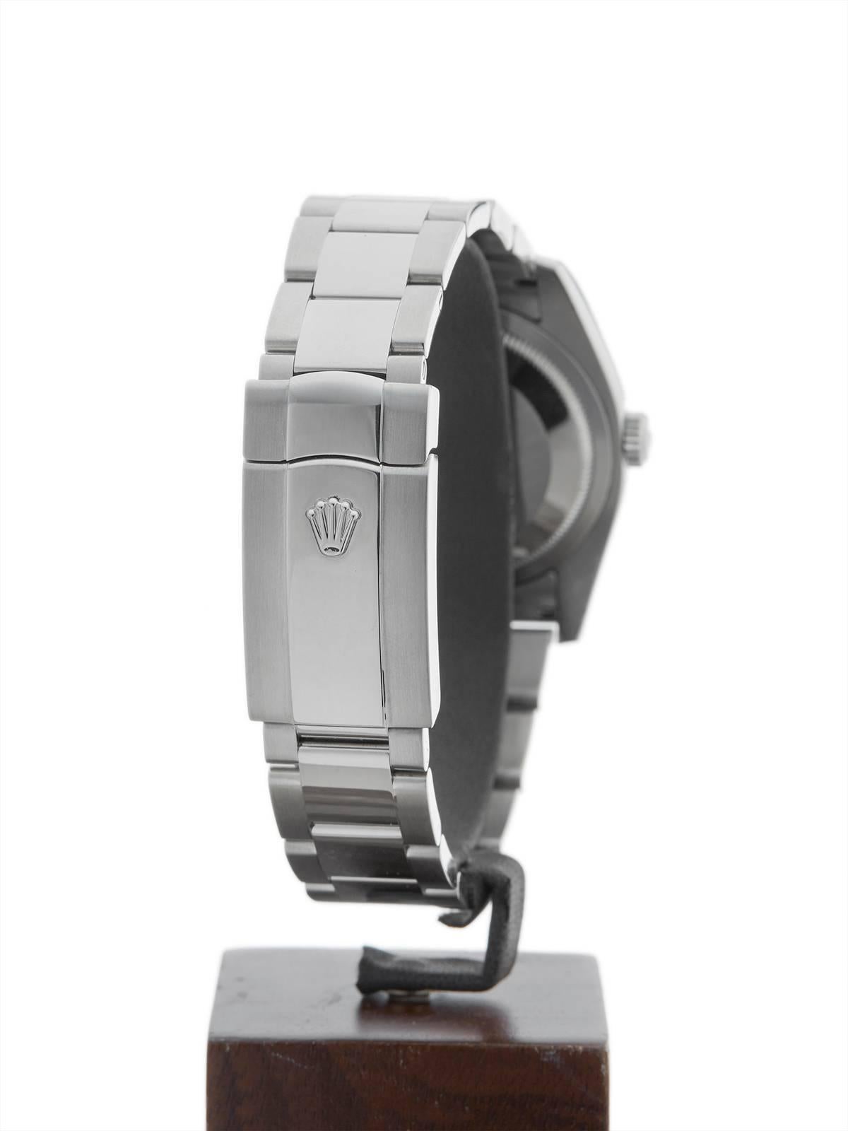 Rolex Stainless Steel Datejust Turn-O-Graph Automatic Wristwatch 116264 2004 3