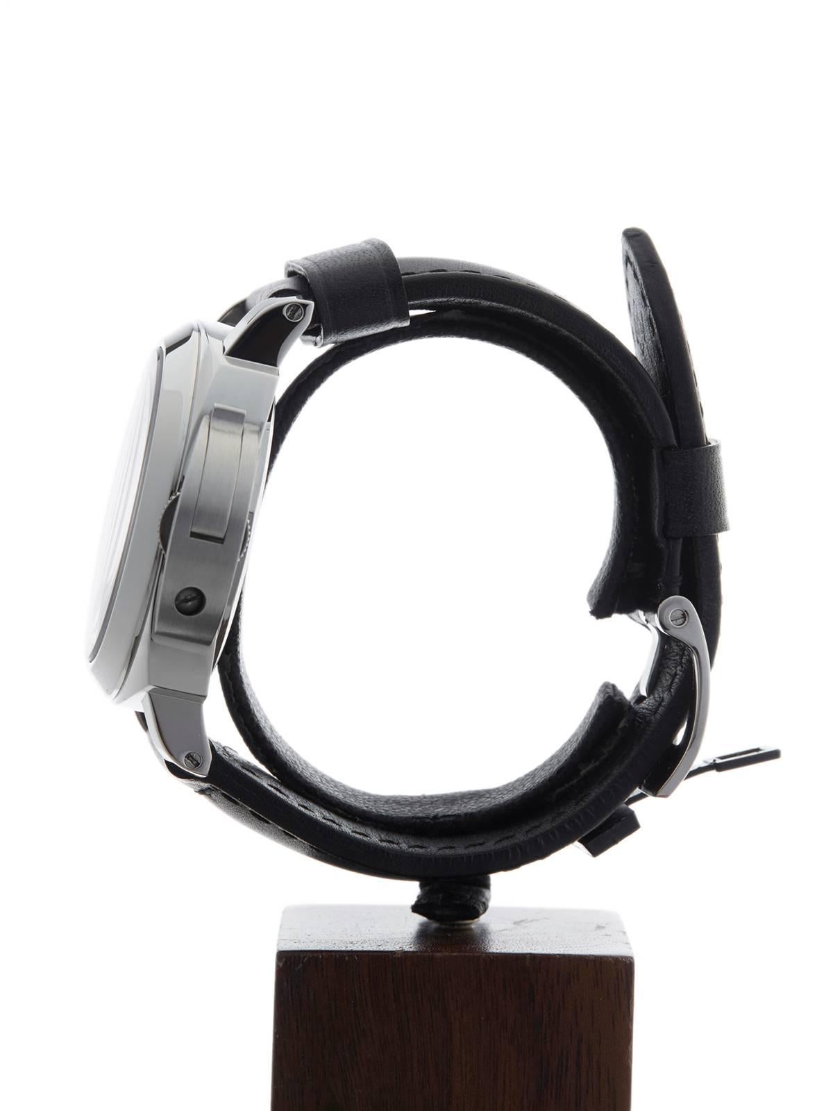  Panerai Stainless Steel Luminor Base Automatic Wristwatch PAM0000 2014 1