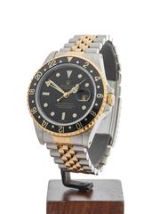 Rolex Yellow Gold Stainless Steel GMT-Master II Automatic Wristwatch