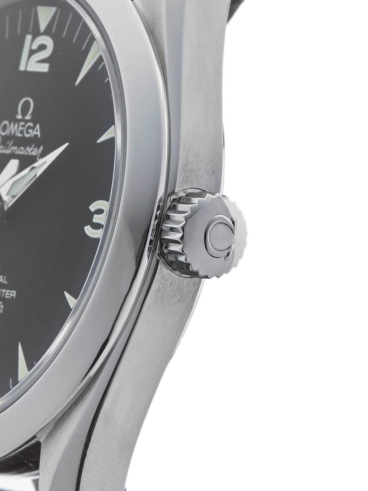 Men's Omega Stainless Steel Railmaster Automatic Wristwatch