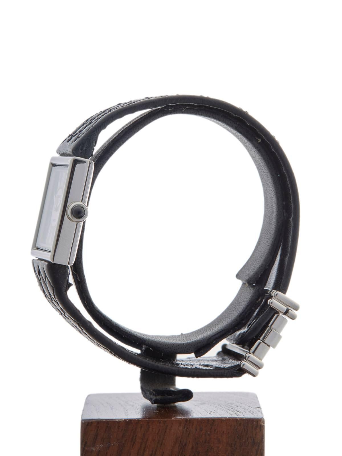 Chanel Ladies Platinum Mademoiselle Quartz Wristwatch 1