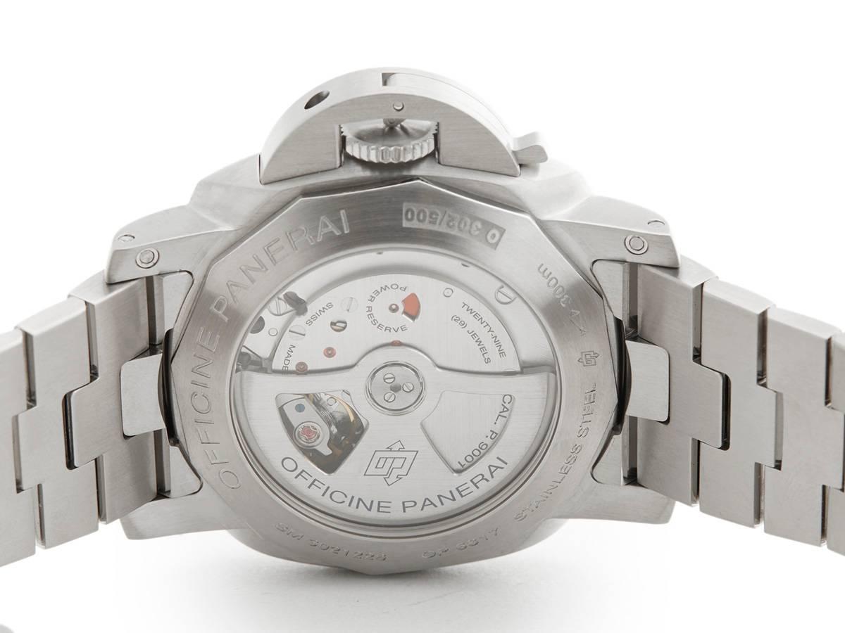 Panerai Stainless Steel Luminor Automatic Wristwatch Ref W2865 4