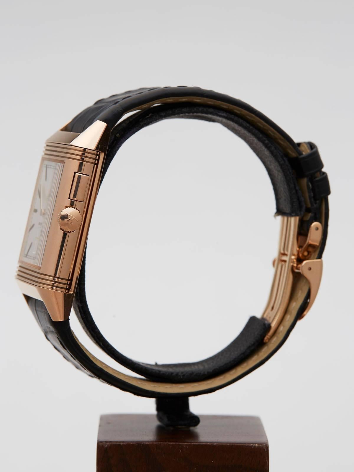 Jaeger-LeCoultre Rose Gold Grande Reverso Automatic Wristwatch 3