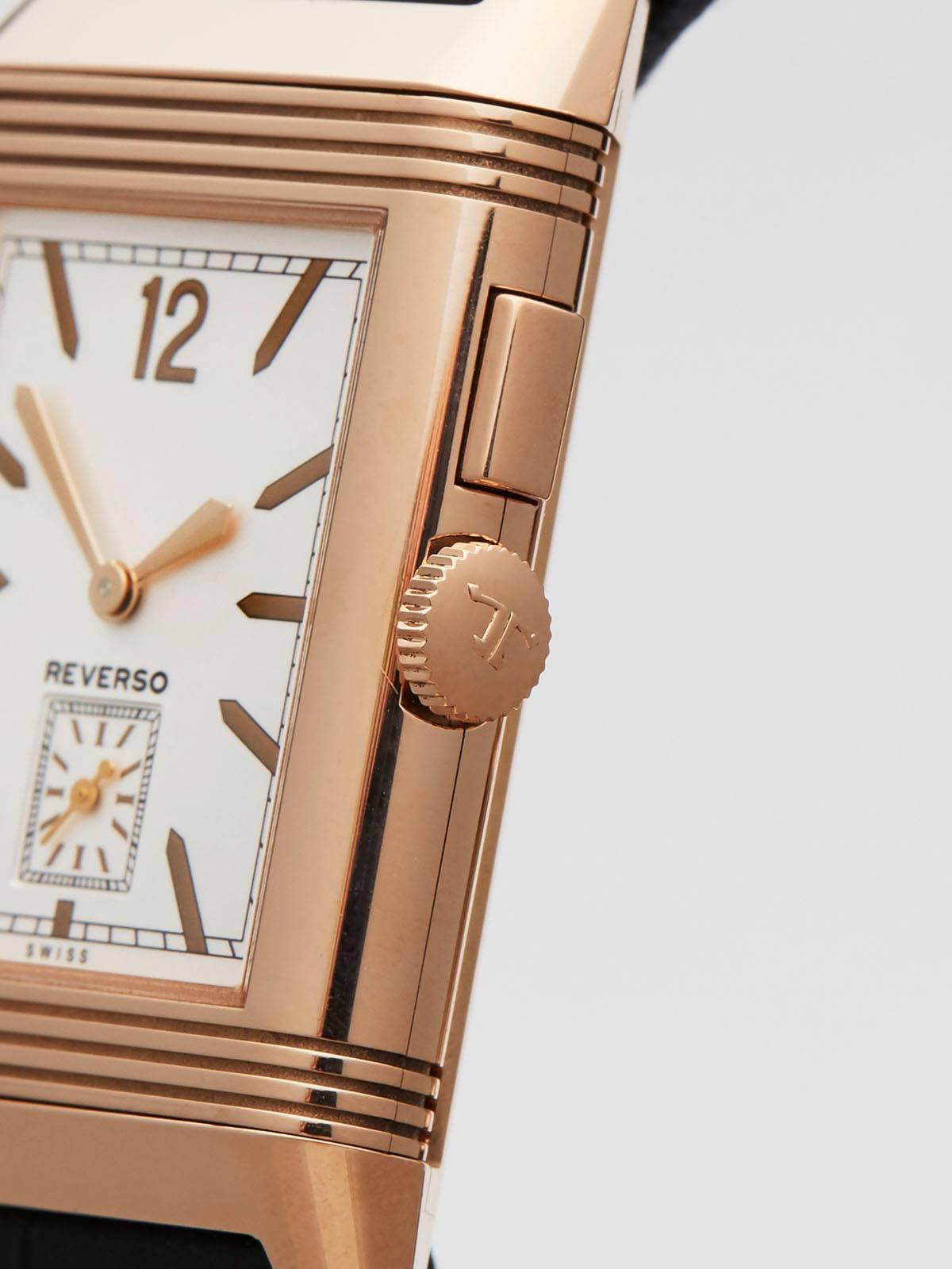 Men's Jaeger-LeCoultre Rose Gold Grande Reverso Automatic Wristwatch